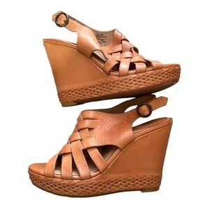 Frye Corrina Strappy Wedge Sandals Size 8.5